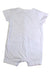 A White Short Sleeve Rompers from The Little White Company in size 0-3M for girl. (Back View)