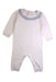 A White Long Sleeve Rompers from The Little White Company in size 6-12M for girl. (Front View)