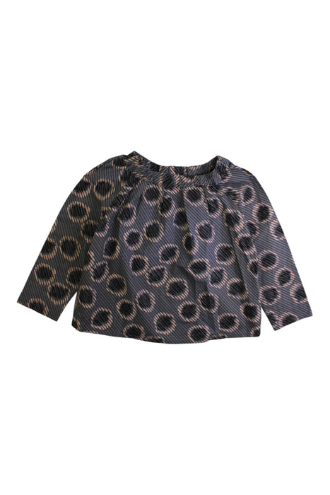 A Grey Long Sleeve Tops from Bonpoint in size 4T for girl. (Front View)