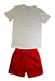 A Red Shorts Sets from Adidas in size 7Y for neutral. (Back View)