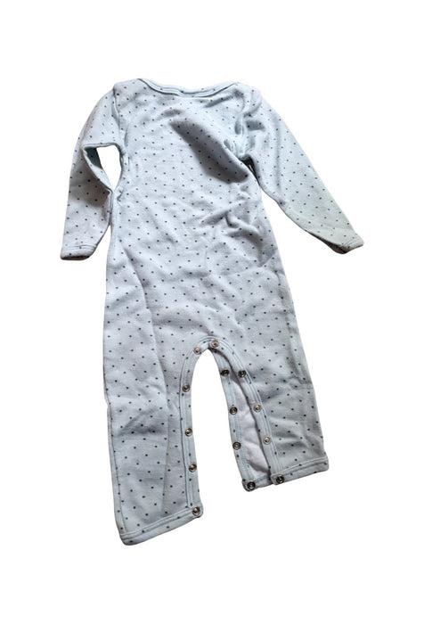 A Blue Long Sleeve Rompers from Petit Bateau in size 6-12M for neutral. (Back View)