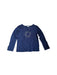 A Navy Long Sleeve T Shirts from Jacadi in size 4T for girl. (Back View)