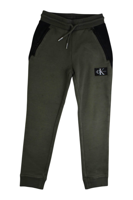 A Green Sweatpants from Calvin Klein in size 6T for boy. (Front View)