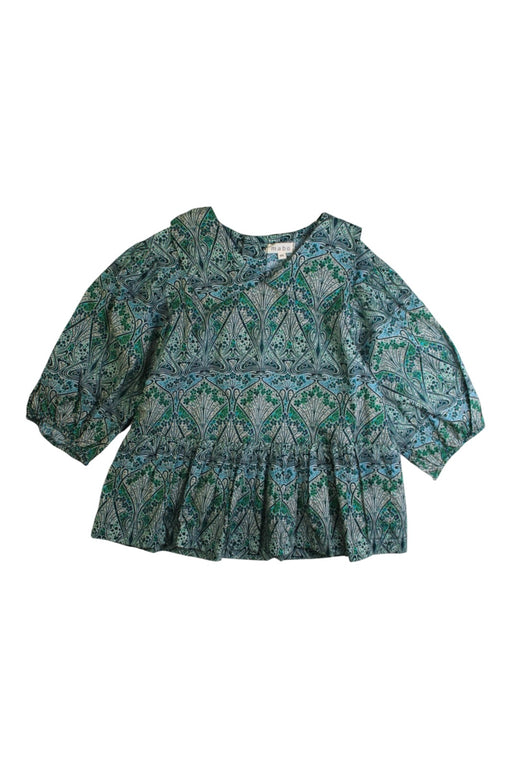 A Blue Long Sleeve Tops from Mabo in size 8Y for girl. (Front View)