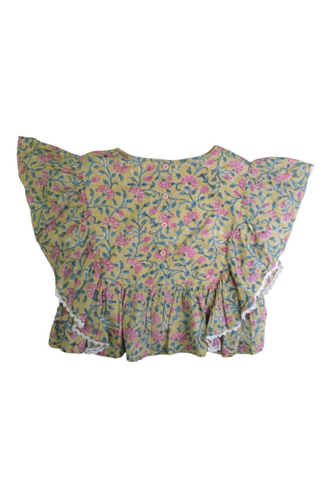 A Green Sleeveless Tops from Louise Misha in size 8Y for girl. (Back View)