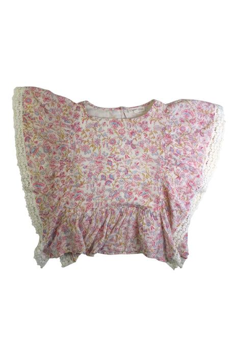 A Pink Sleeveless Tops from Louise Misha in size 8Y for girl. (Front View)