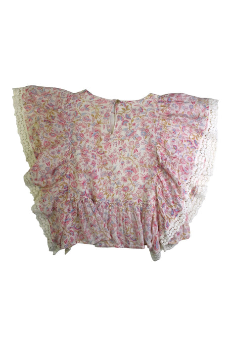 A Pink Sleeveless Tops from Louise Misha in size 8Y for girl. (Back View)