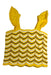 A Yellow Sleeveless Tops from hello Simone in size 12Y for girl. (Front View)