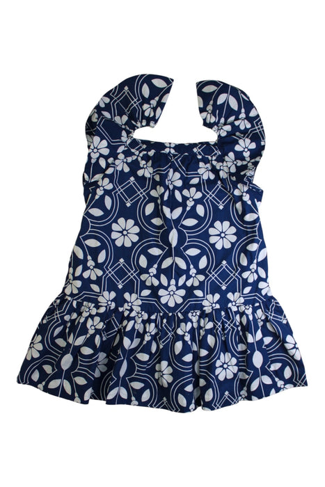 A Blue Sleeveless Tops from Jacadi in size 5T for girl. (Front View)