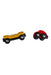 A Red Cars Trucks Trains & Remote Control from Brio in size O/S for neutral. (Front View)