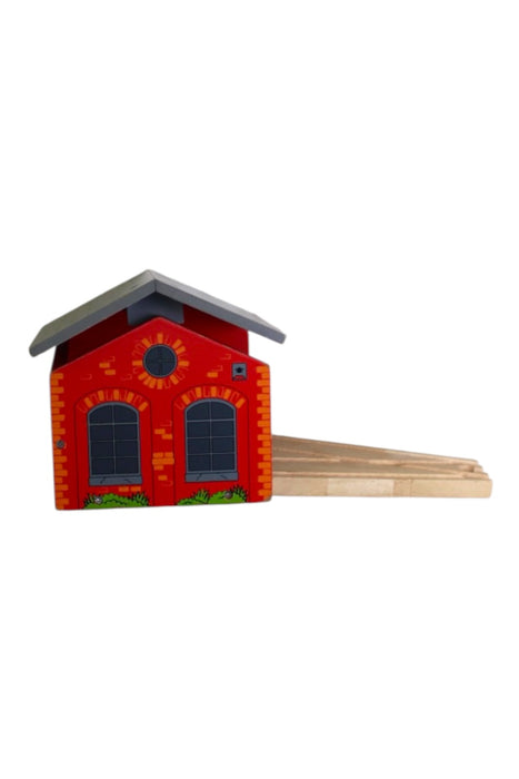 A Red Wooden Toys from Bigjigs in size O/S for neutral. (Back View)