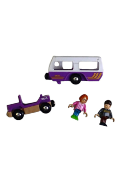 A Purple Cars Trucks Trains & Remote Control from Brio in size O/S for neutral. (Front View)