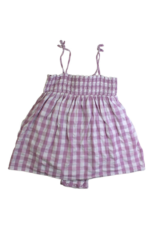 A Pink Sleeveless Rompers from Nordstrom in size 12-18M for girl. (Front View)