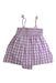 A Pink Sleeveless Rompers from Nordstrom in size 12-18M for girl. (Front View)