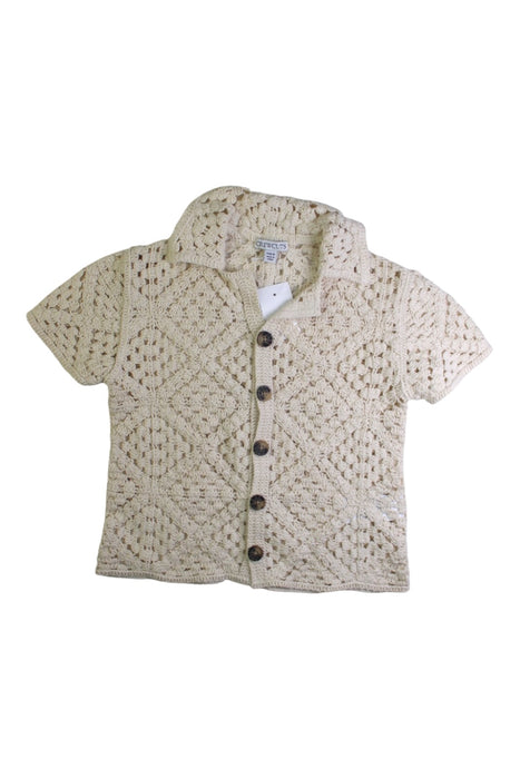 A Beige Cardigans from Crewcuts in size 4T for girl. (Front View)
