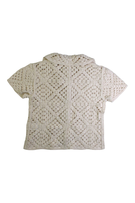 A Beige Cardigans from Crewcuts in size 4T for girl. (Back View)