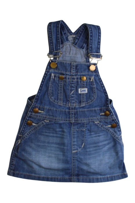 A Blue Overall Dresses from Lee in size 12-18M for girl. (Front View)