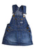A Blue Overall Dresses from Lee in size 12-18M for girl. (Front View)