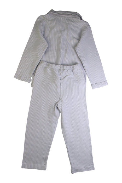A White Pyjama Sets from The Little White Company in size 3T for boy. (Back View)
