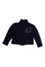 A Navy Zippered Sweatshirts from Bonpoint in size 6-12M for boy. (Front View)