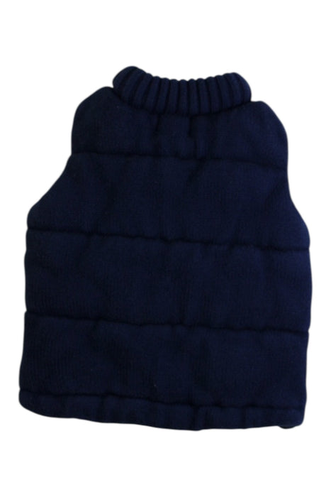 A Navy Outerwear Vests from Seed in size 6-12M for boy. (Back View)