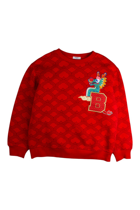 A Red Crewneck Sweatshirts from Balabala in size 7Y for boy. (Front View)
