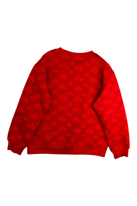 A Red Crewneck Sweatshirts from Balabala in size 7Y for boy. (Back View)