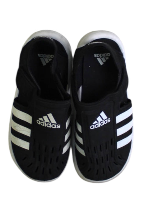 A Black Slip Ons from Adidas in size 7Y for boy. (Back View)