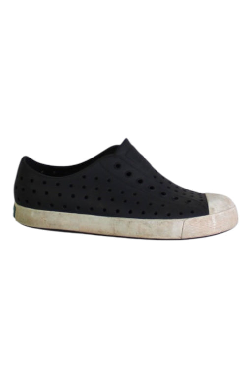 A Black Sneakers from Native Shoes in size 7Y for neutral. (Front View)