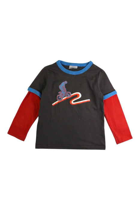 A Red Long Sleeve T Shirts from Boden in size 3T for boy. (Front View)