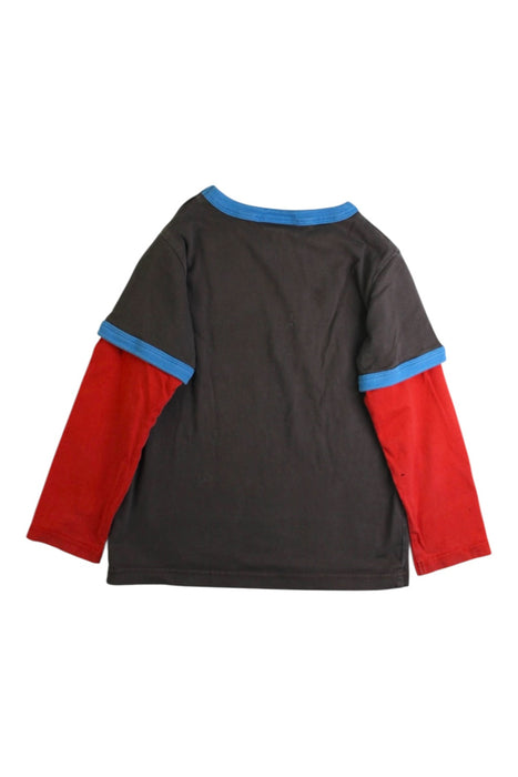 A Red Long Sleeve T Shirts from Boden in size 3T for boy. (Back View)