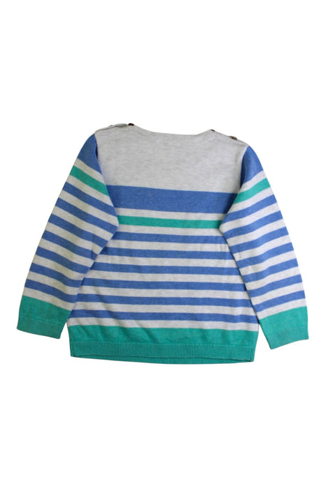A Blue Knit Sweaters from purebaby in size 4T for boy. (Back View)