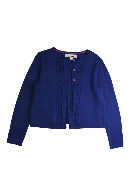 A Blue Cardigans from Boden in size 7Y for girl. (Front View)