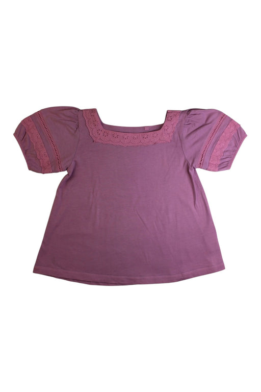 A Pink Short Sleeve Tops from Boden in size 7Y for girl. (Front View)