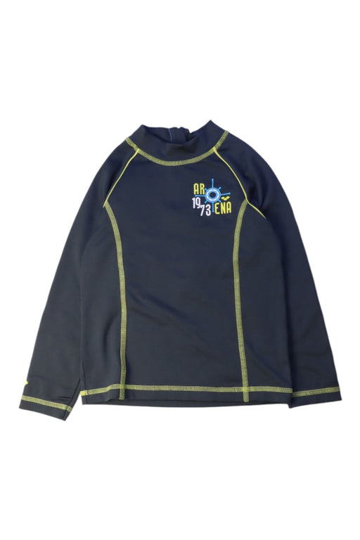 A Navy Rash Guards from Arena in size 4T for boy. (Front View)