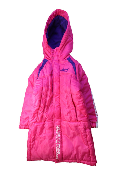 A Pink Puffer/Quilted Coats & Outerwear from Aquasport in size 6T for girl. (Front View)