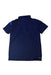 A Navy Short Sleeve Polos from Adidas in size 10Y for boy. (Back View)