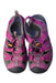 A Purple Sandals from Keen in size 12Y for girl. (Back View)