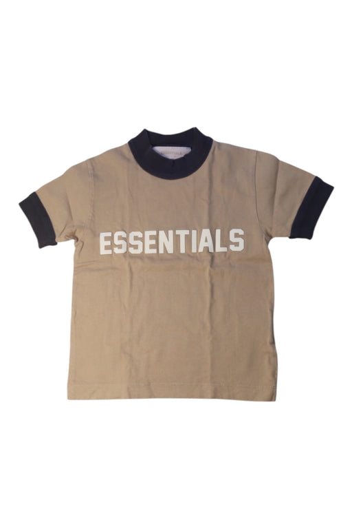 A Beige Short Sleeve T Shirts from Fear of God Essentials in size 4T for boy. (Front View)