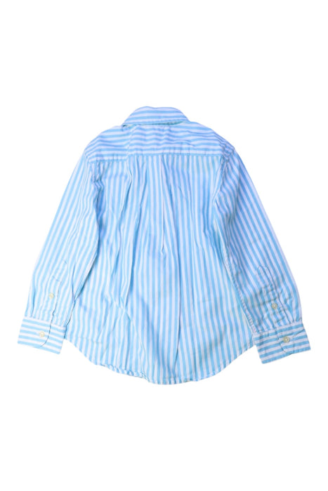 A Blue Long Sleeve Shirts from Ralph Lauren in size 4T for boy. (Back View)