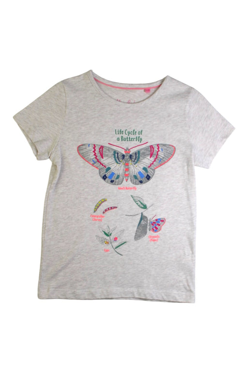 A Grey Short Sleeve T Shirts from Boden in size 7Y for girl. (Front View)