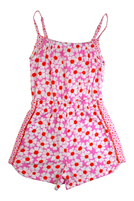 A Pink Sleeveless Rompers from Boden in size 7Y for girl. (Front View)