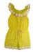 A Yellow Sleeveless Rompers from Boden in size 8Y for girl. (Front View)