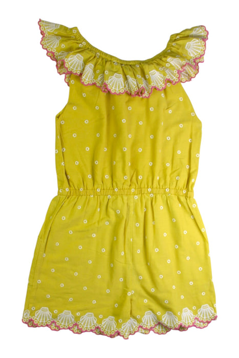 A Yellow Sleeveless Rompers from Boden in size 8Y for girl. (Back View)