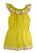 A Yellow Sleeveless Rompers from Boden in size 8Y for girl. (Back View)