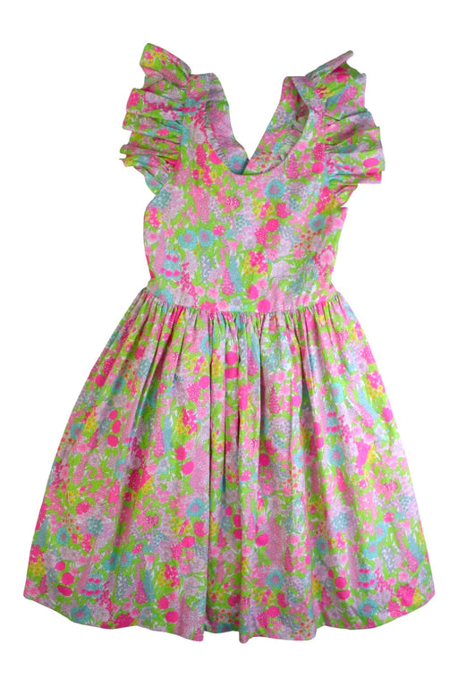 A Multicolour Sleeveless Dresses from Jacadi in size 8Y for girl. (Front View)