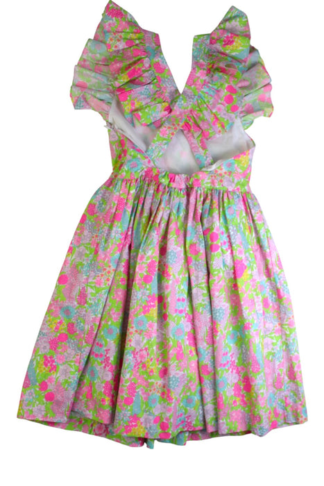 A Multicolour Sleeveless Dresses from Jacadi in size 8Y for girl. (Back View)