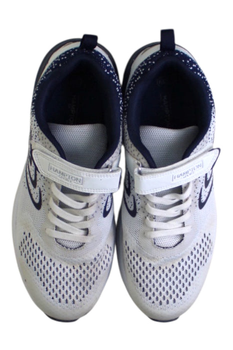A White Sneakers from Hampton Sports in size 13Y for boy. (Back View)