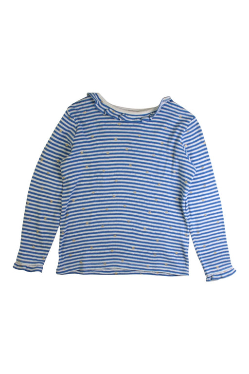 A Blue Long Sleeve Tops from Boden in size 6T for girl. (Front View)