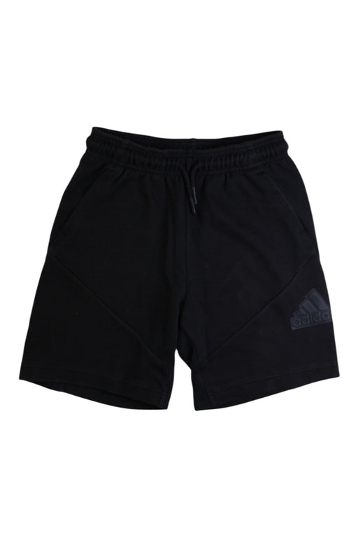 A Black Active Shorts from Adidas in size 10Y for boy. (Front View)